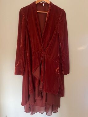 knee length dresses for ladies Free People - Lottie Ribbed Knit Mini Dress main image 1